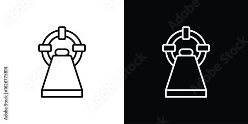 Tomography icon, outline vector sign, logo design download