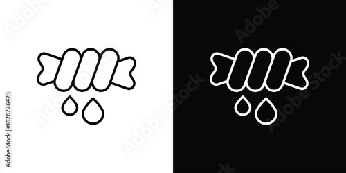 Squeeze icon, outline vector sign, logo design download