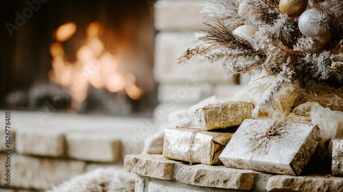 High-quality winter holiday images showcasing Christmas and New Year themes in warm, cozy and festive settings