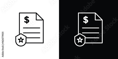 Penalty icon, outline vector sign, logo design download