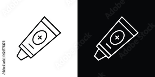 Ointment icon, outline vector sign, logo design download