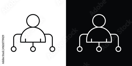 Multitask icon, outline vector sign, logo design download