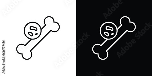 Multiple myeloma icon, outline vector sign, logo design download