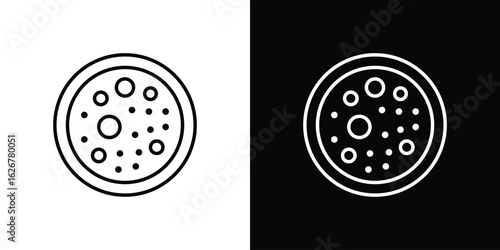 Leukemia icon, outline vector sign, logo design download