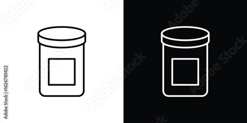 Jar icon, outline vector sign, logo design download