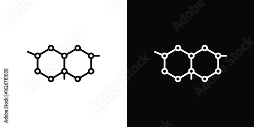 Hormones icon, outline vector sign, logo design download