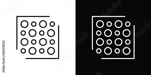 Heat Map icon, outline vector sign, logo design download