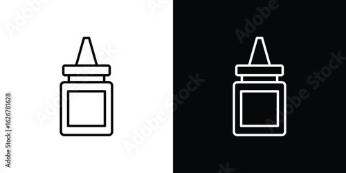Glue icon, outline vector sign, logo design download