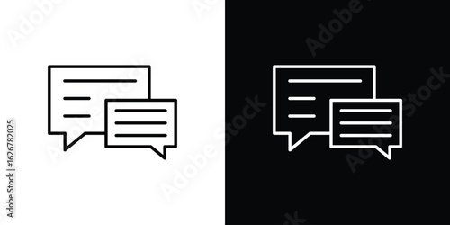 Feedback icon, outline vector sign, logo design download