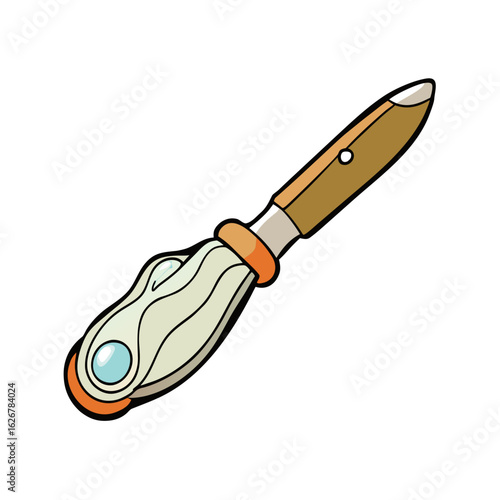 Creative Oyster Knife Vector Style