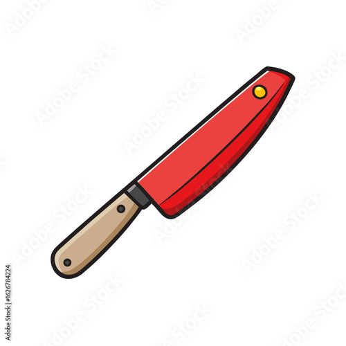 Creative Santoku Knife Vector Style