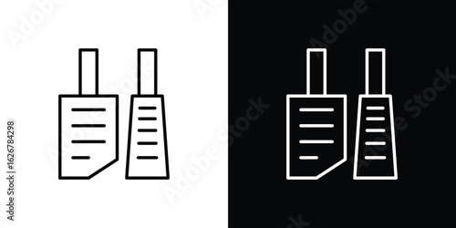 car pedal icon, outline vector sign, logo design download