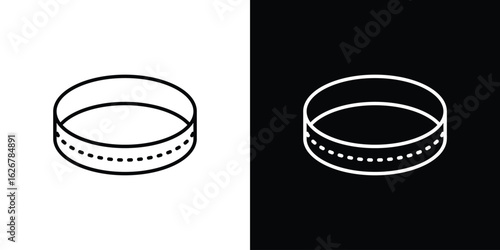 Bracelet icon, outline vector sign, logo design download