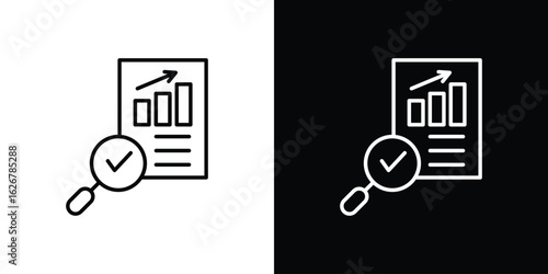 Auditors icon, outline vector sign, logo design download