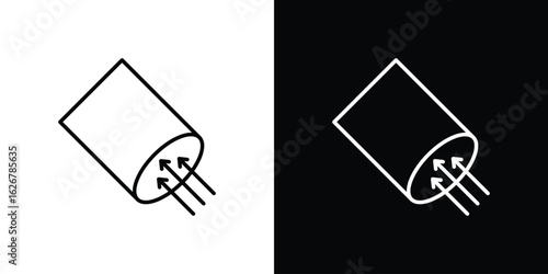 Air suction icon, outline vector sign, logo design download