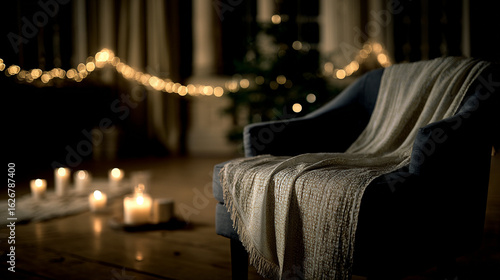 High-quality winter holiday images showcasing Christmas and New Year themes in warm, cozy and festive settings