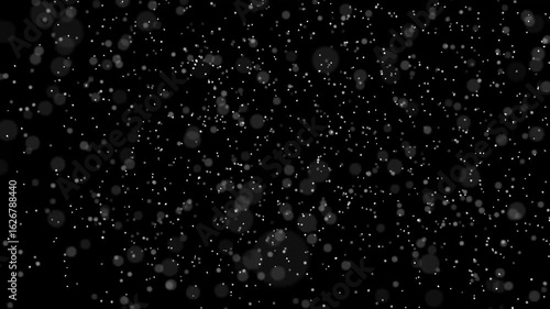Seamless Snowfall Animation Flying Toward Viewer For Winter Backgrounds