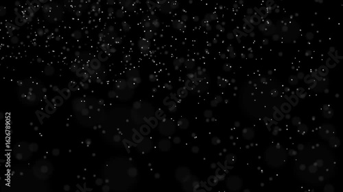 Diagonal Cinematic Snowfall Animation From Left To Right And Down