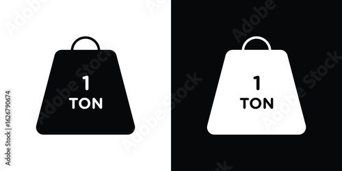 Tonne icon, glyph style icon for web site or mobile app