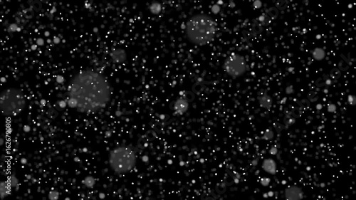 Diagonal Cinematic Snowfall Animation From Left To Right And Down