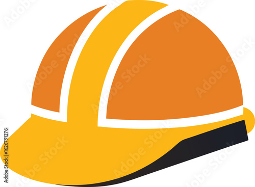 Safety helmet silhouette vector art
