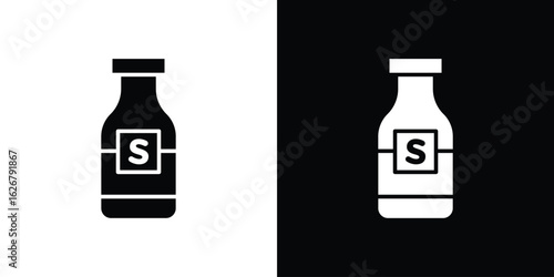 Solvent icon, glyph style icon for web site or mobile app