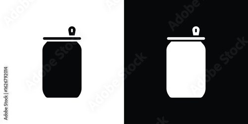 Soda can icon, glyph style icon for web site or mobile app