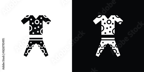 Pijama icon, glyph style icon for web site or mobile app