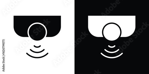 Motion sensor icon, glyph style icon for web site or mobile app