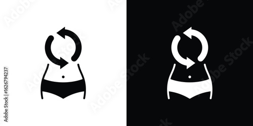 Metabolism icon, glyph style icon for web site or mobile app