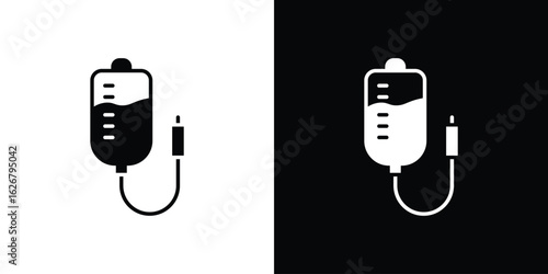 Intravenous icon, glyph style icon for web site or mobile app