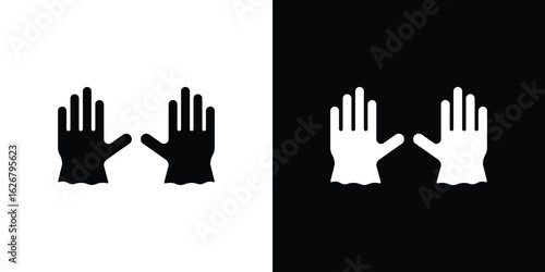 Gloves icon, glyph style icon for web site or mobile app