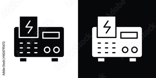 Generator icon, glyph style icon for web site or mobile app