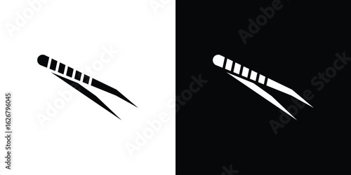 Eyebrow tweezers icon, glyph style icon for web site or mobile app