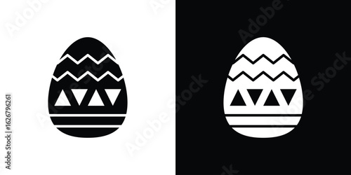 Easter eggs icon, glyph style icon for web site or mobile app