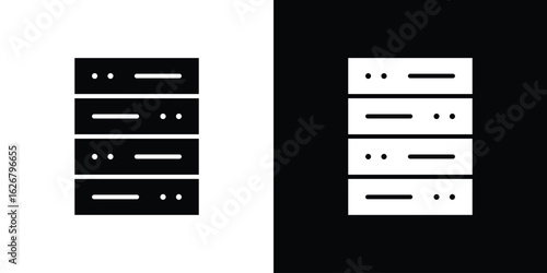 Data center icon, glyph style icon for web site or mobile app