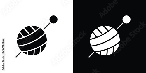 Crochet icon, glyph style icon for web site or mobile app