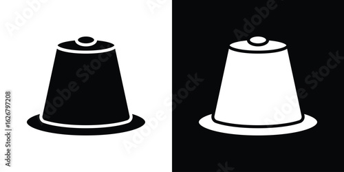 Coffee capsule icon, glyph style icon for web site or mobile app