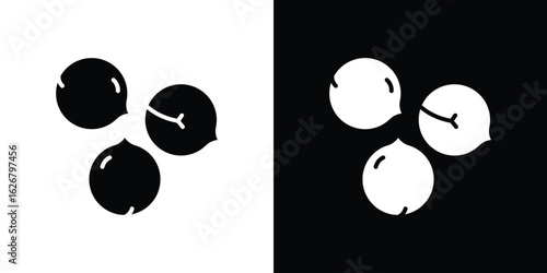 Chickpeas hummus icon, glyph style icon for web site or mobile app