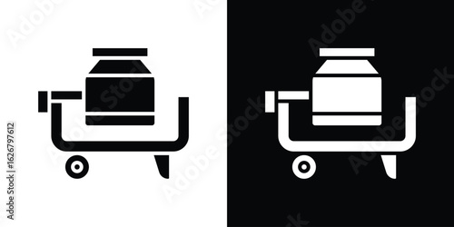Cement mixer icon, glyph style icon for web site or mobile app