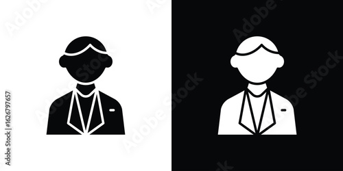 Cashier icon, glyph style icon for web site or mobile app