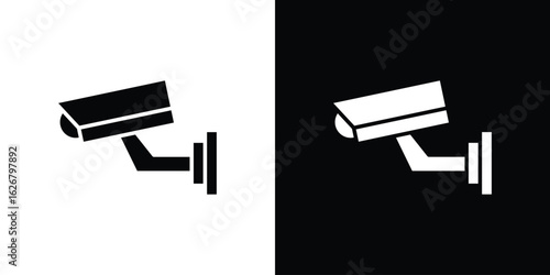 CCTV icon, glyph style icon for web site or mobile app