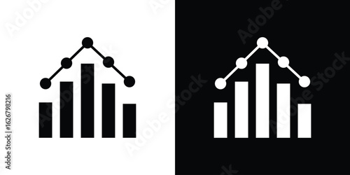 Benchmarking icon, glyph style icon for web site or mobile app