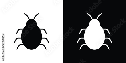 Bedbug icon, glyph style icon for web site or mobile app