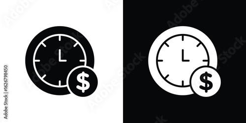 Annuity icon, glyph style icon for web site or mobile app