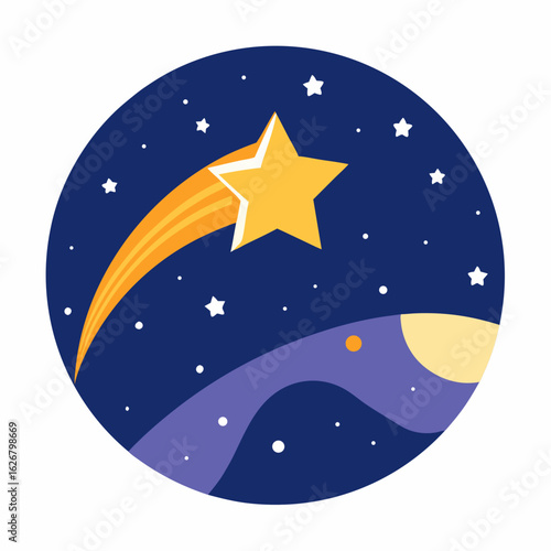moon and stars