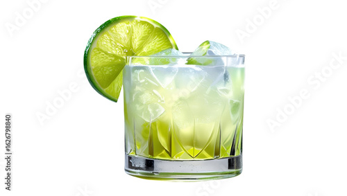 mojito cocktail on white background