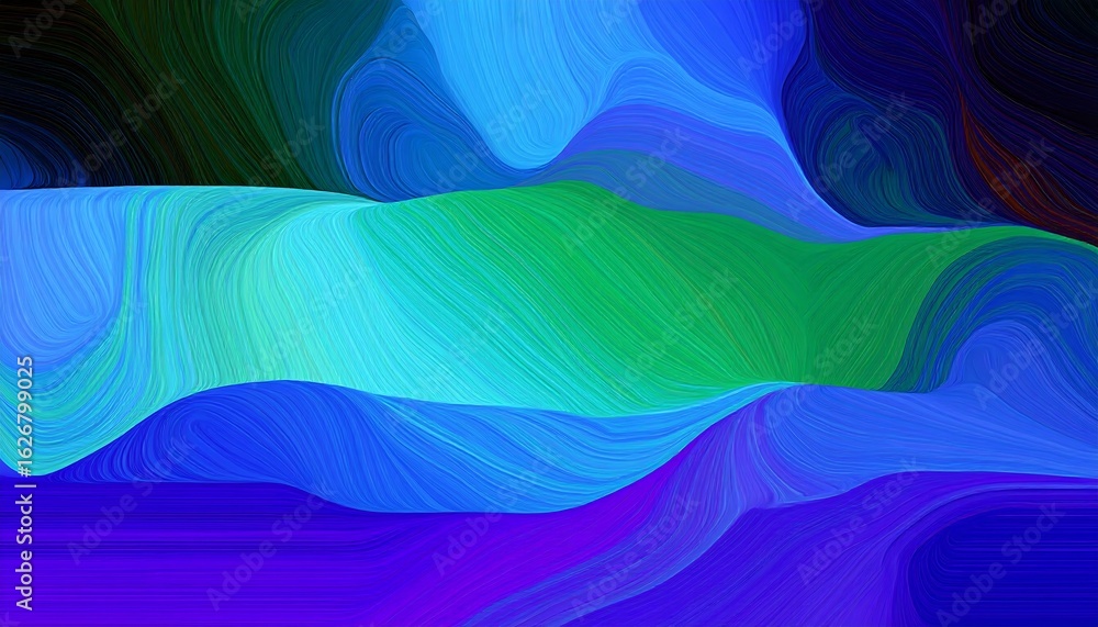 Obraz premium Abstract, flowing, vibrant color design