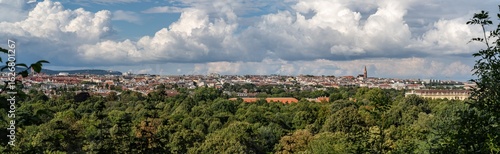 Vienna city panorama in summer