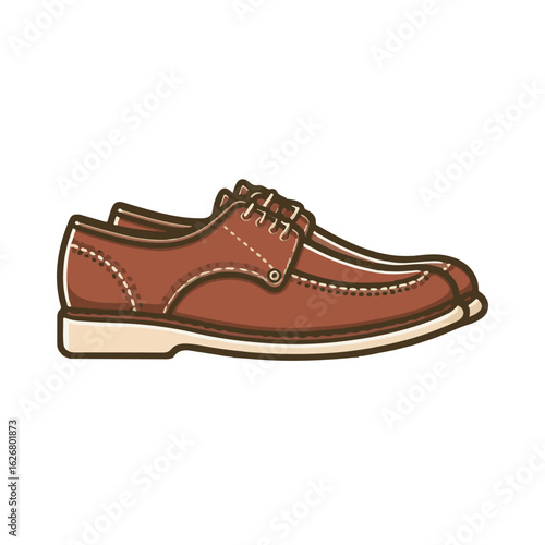 leather shoe illustration design